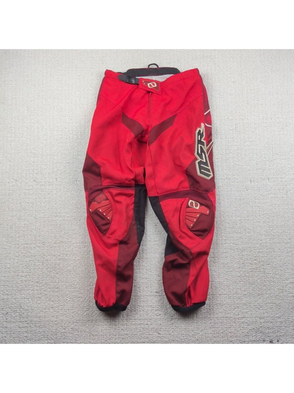 Y2K MSR AXXIS Racing Pants Motocross Off Road AVT Men's 30 Grunge Alt Fire Red